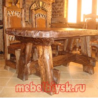 Деревянный стол ручной работы под старину.